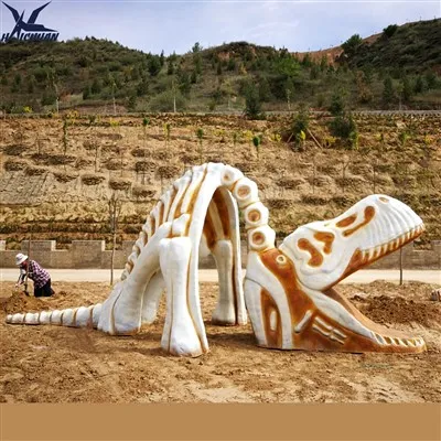 Simulerat dinosaurieskelett